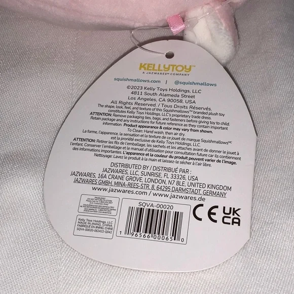 Lala the Lamb Valentines Heart Squishmallows Plush NWT Pink Kawaii Spring Lamb - Picture 7 of 11